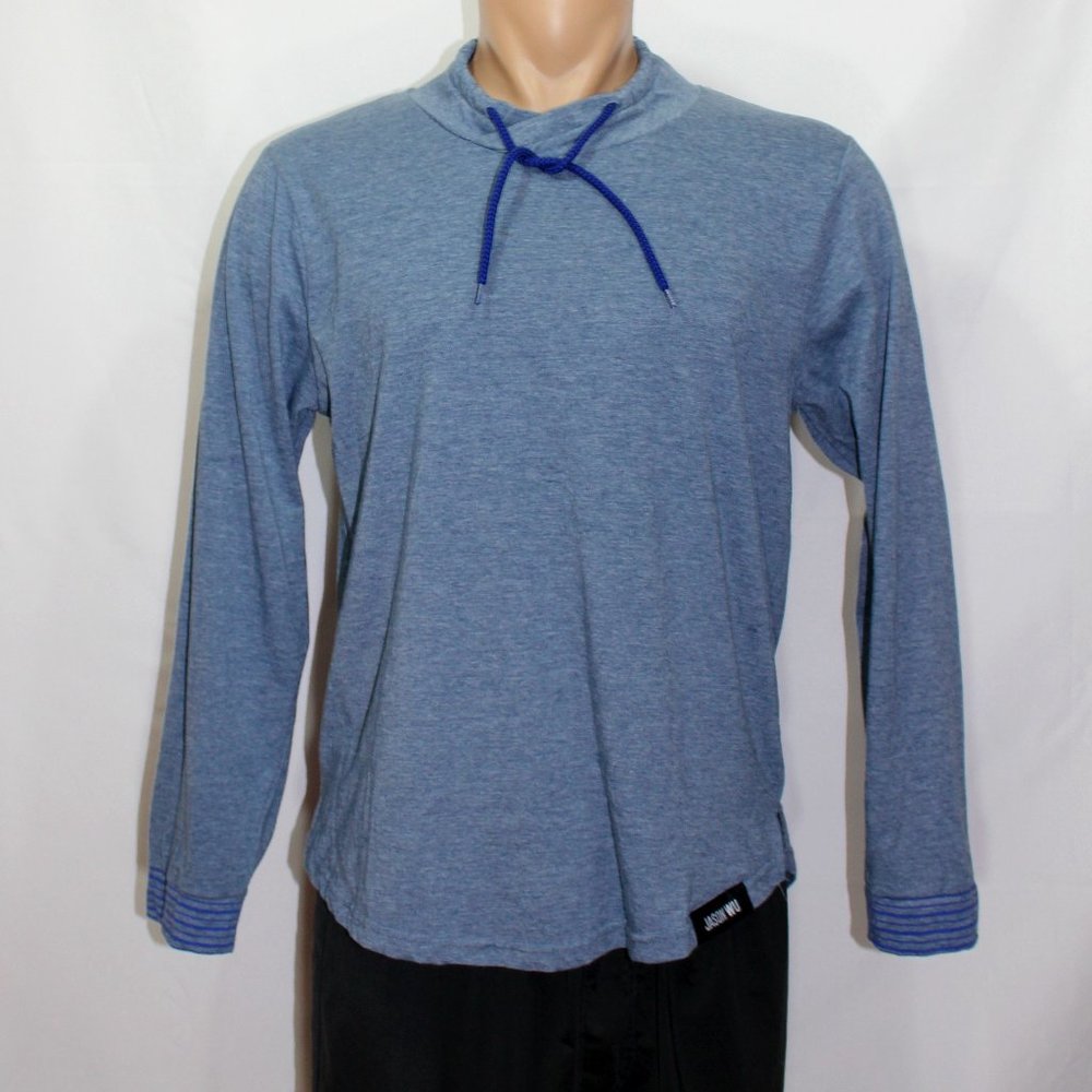Jason Wu blue soft pullover for Eva Air long sleeve shirt men  size Large